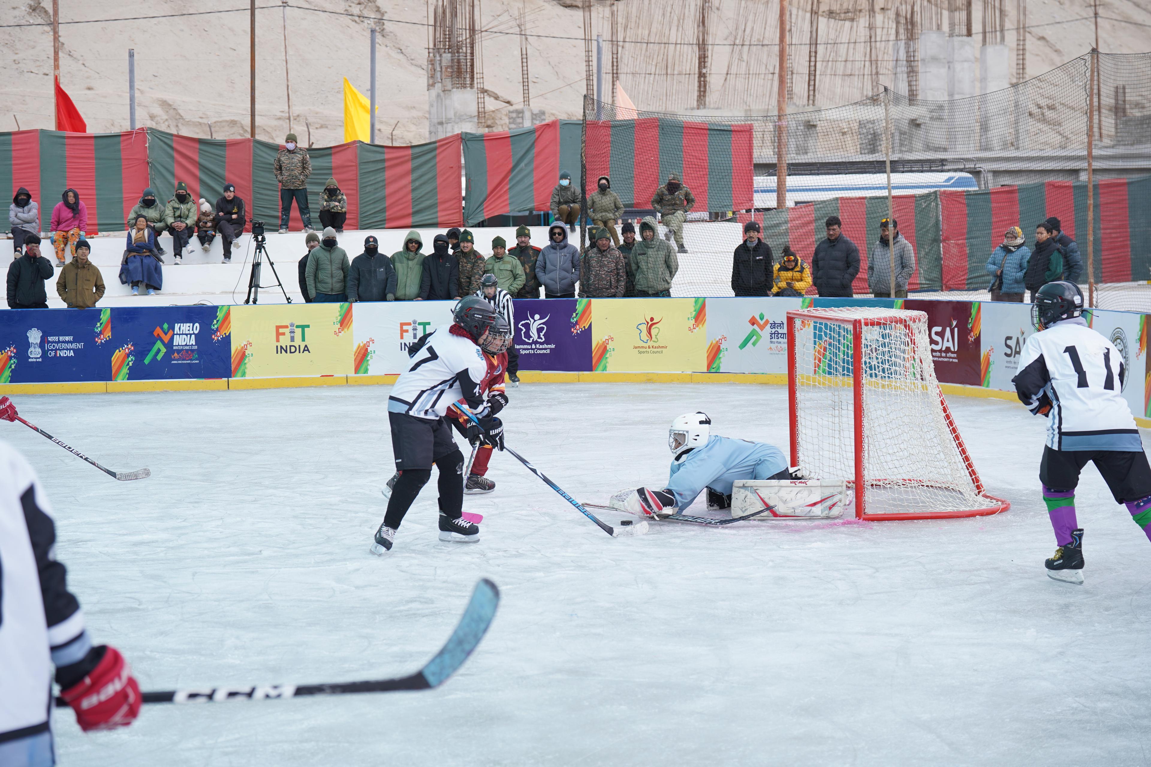 KIWG 2026: Army men, Ladakh women start with emphatic wins as ice hockey competition begins