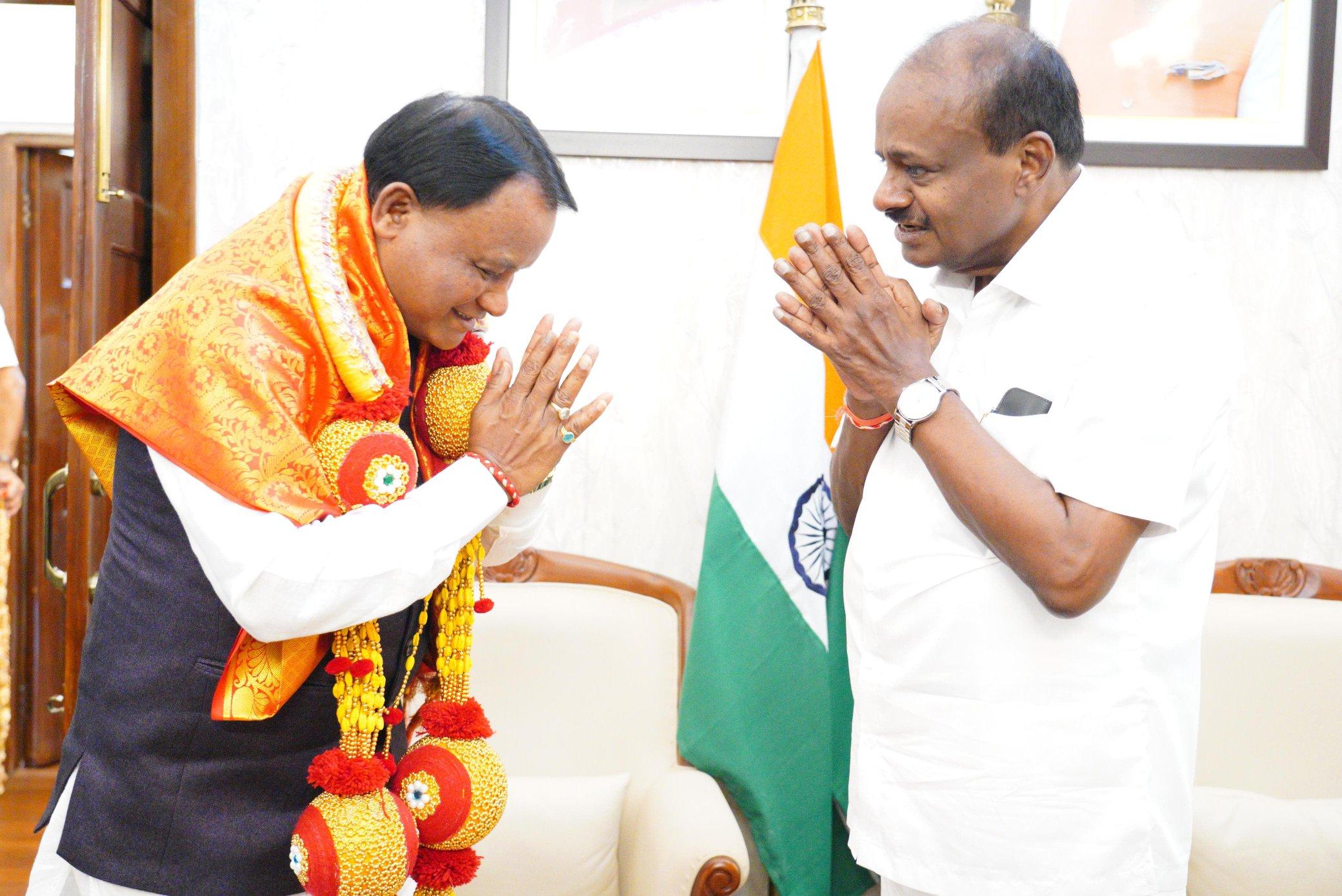 Odisha CM calls on Kumaraswamy to discuss steel sector growth
