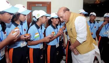 Aim to make India powerful: Defence Minister tells tribal students from Andaman & Nicobar