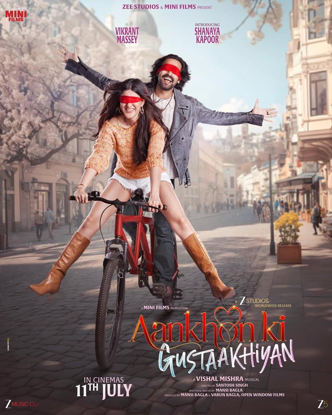 Vikrant Massey & Shanaya Kapoor share electrifying chemistry in 'Aankhon Ki Gustakhiyan' trailer