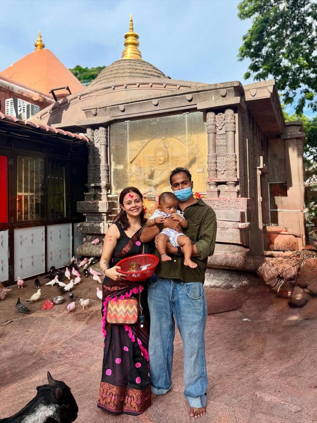 Devoleena Bhattacharjee embraces motherhood and devotion at Kamakhya temple