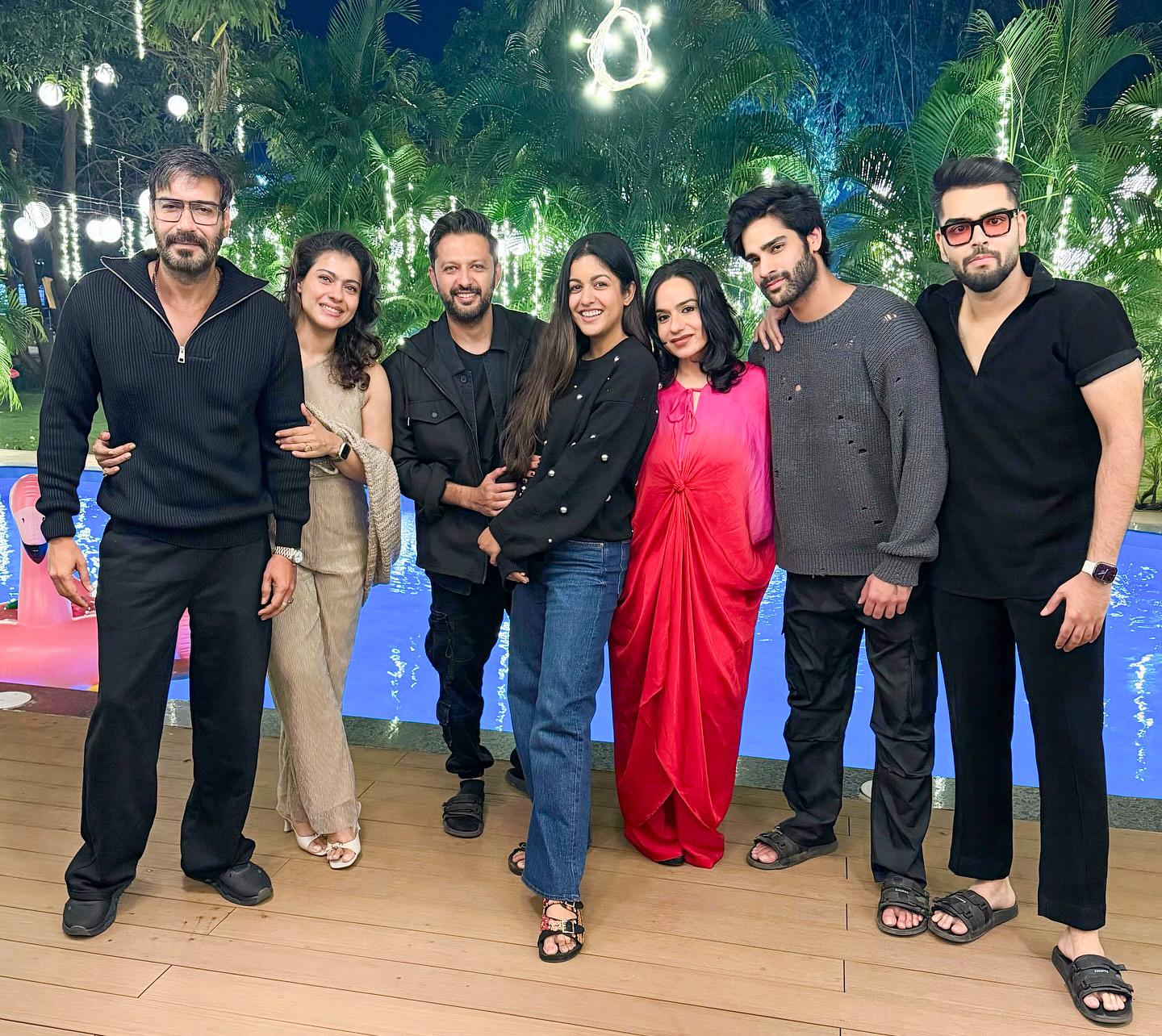 Ishita Dutta, Vatsal Seth celebrate New Year with Kajol, Ajay Devgn