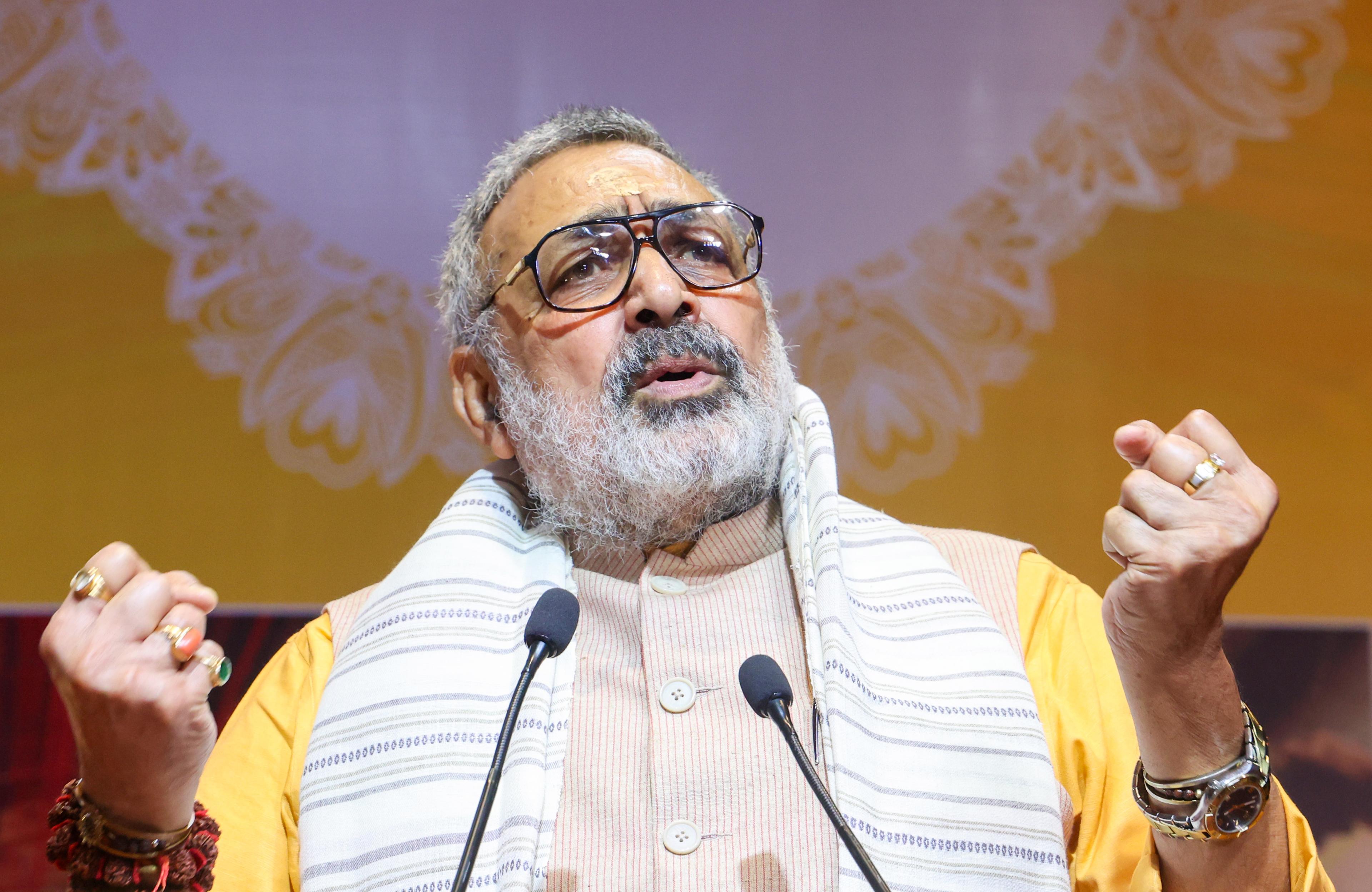 Owaisi promoting 'jihadi mindset': Giriraj Singh on AIMIM chief's 'present love jihad data' remark