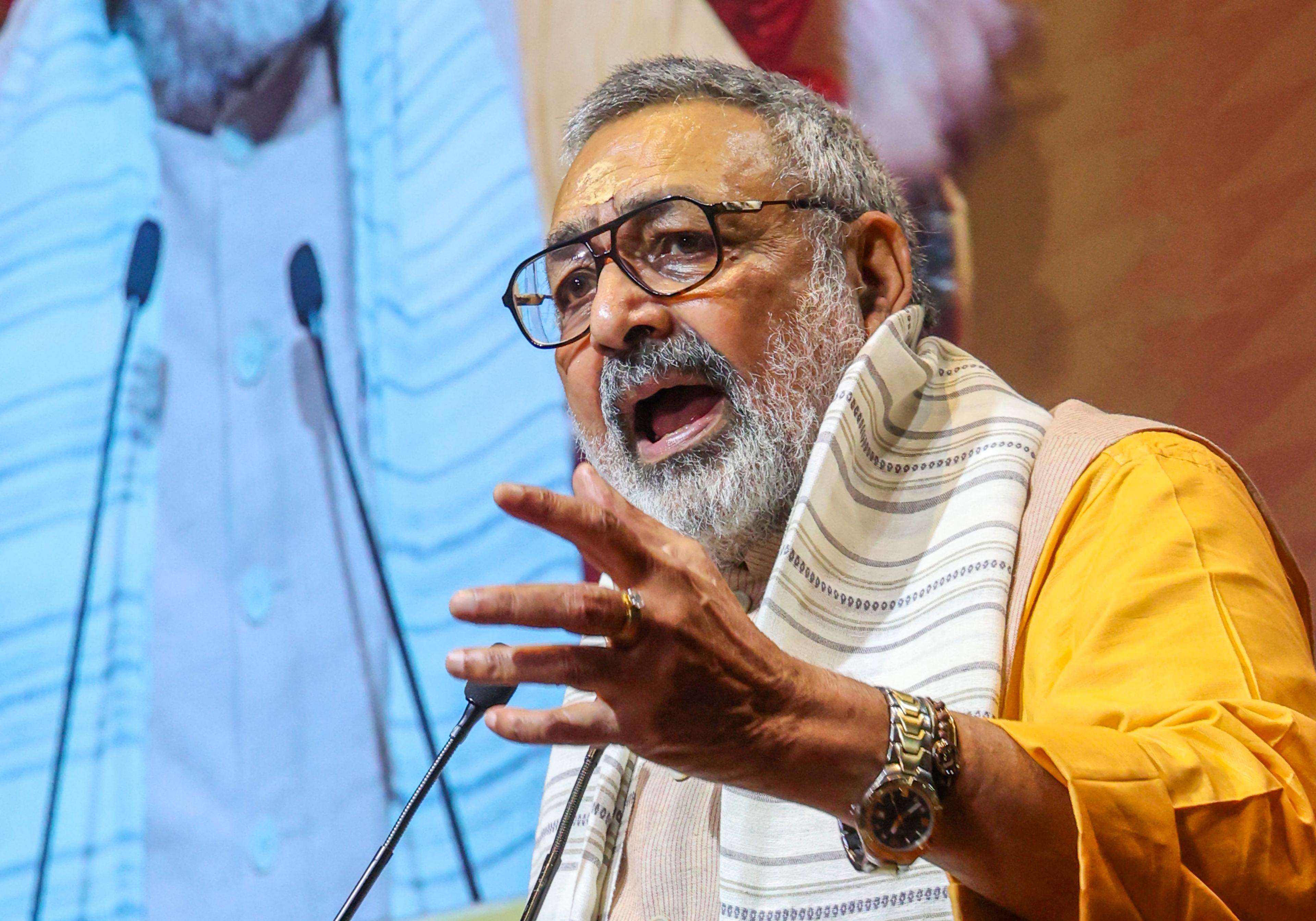 He meets fodder scam convict while talking about morality: Giriraj Singh slams INDIA bloc VP nominee