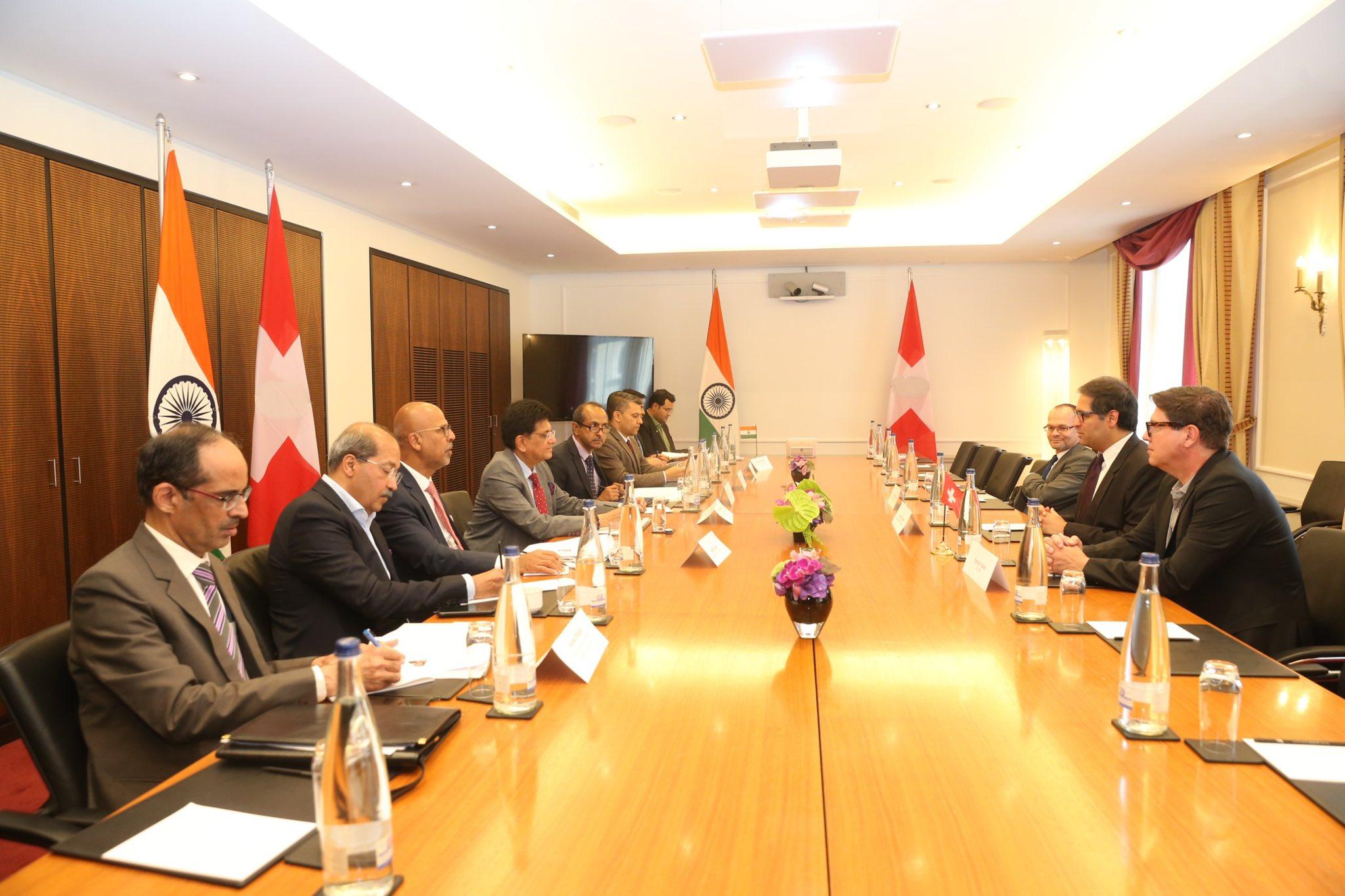 Piyush Goyal pushes for closer ties with Swiss machinery, electrical & metal industry