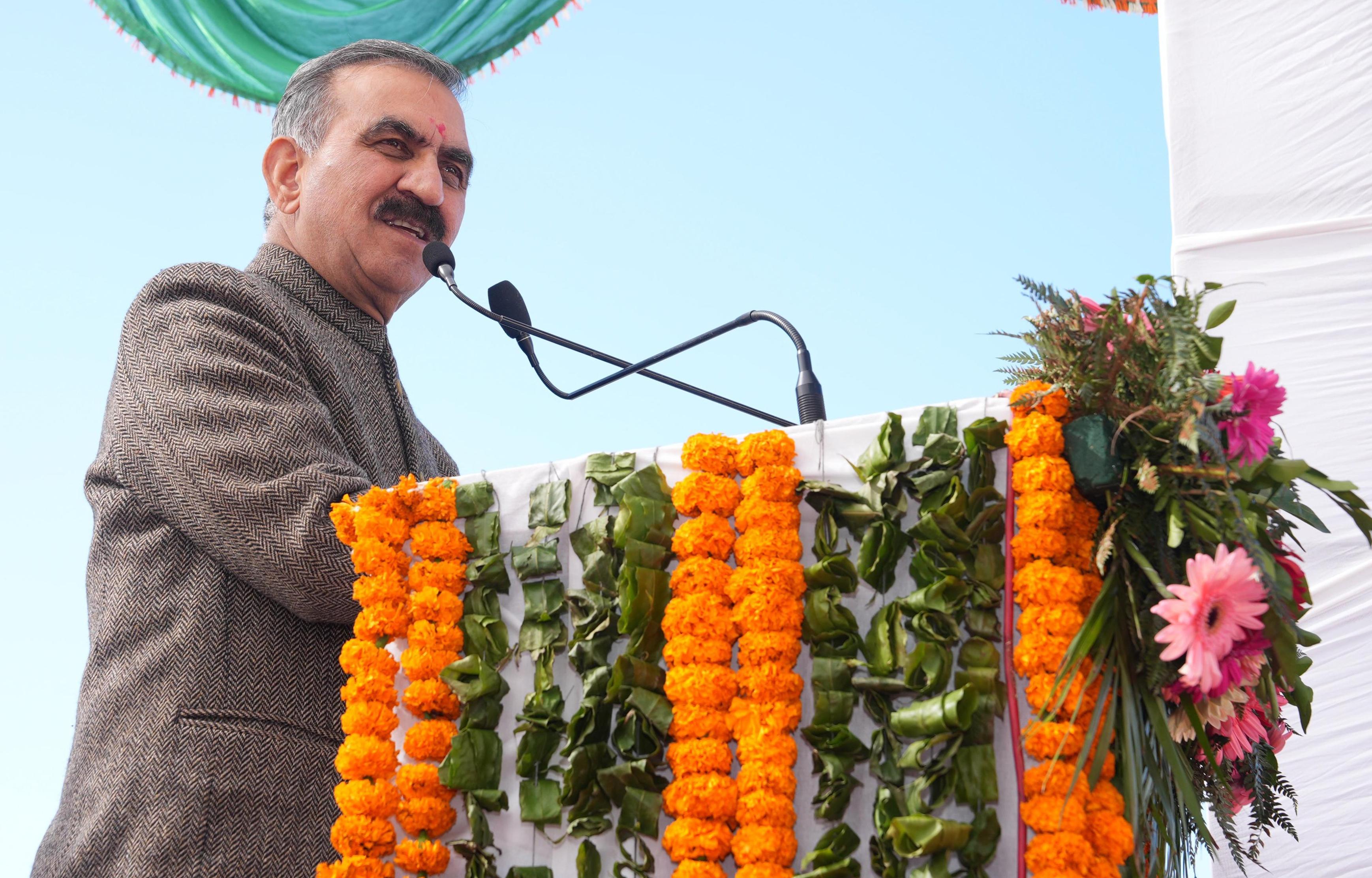 Himachal CM inaugurates, lays foundation of projects worth Rs 25.79cr in Una