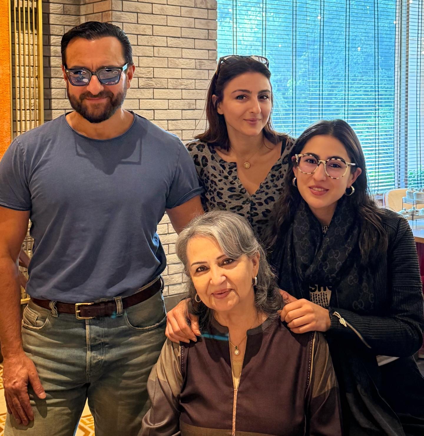 Soha Ali Khan shares pics of Sharmila Tagore's intimate birthday celebrations, Kareena Kapoor seen missing