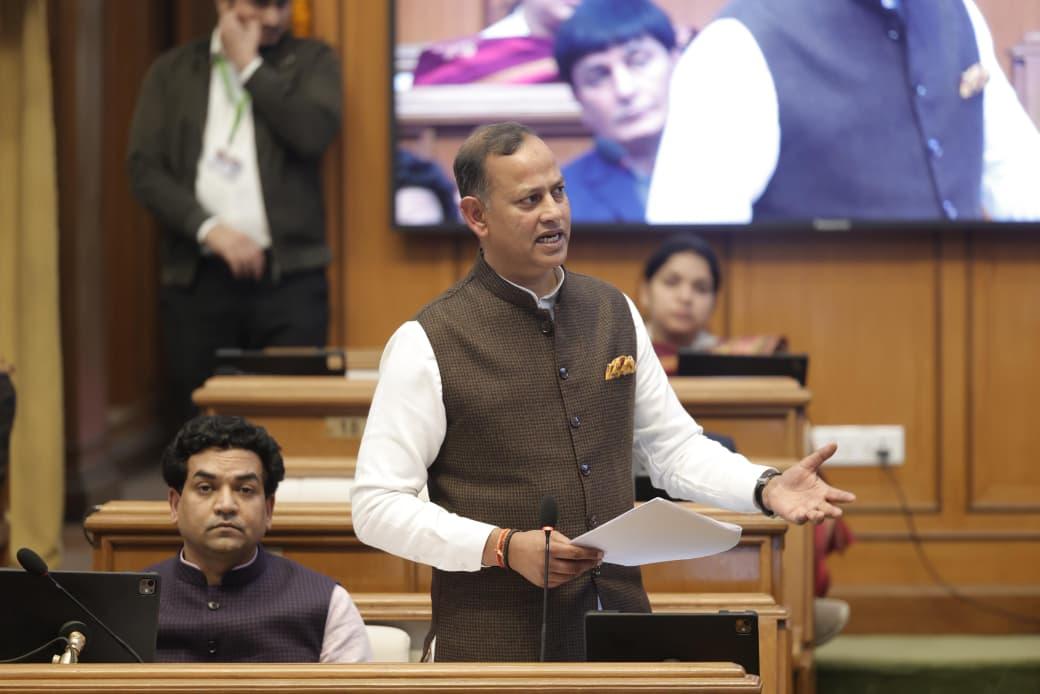 Delhi Minister Ravinder Indraj Singh moves Vote of Thanks in LG’s Address