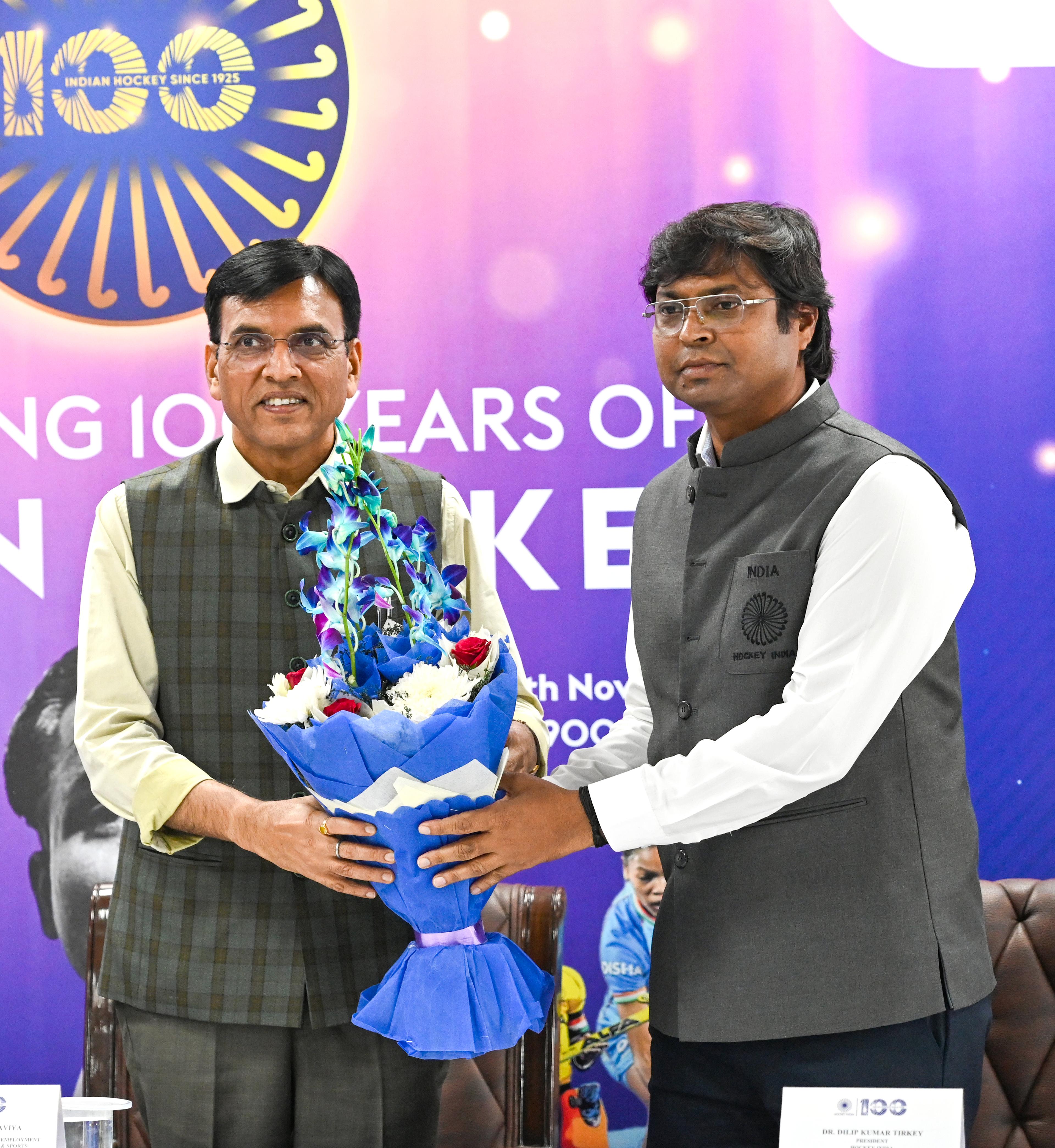 Sports Minister Mansukh Mandaviya outlines plans to commemorate 100 years of Indian Hockey