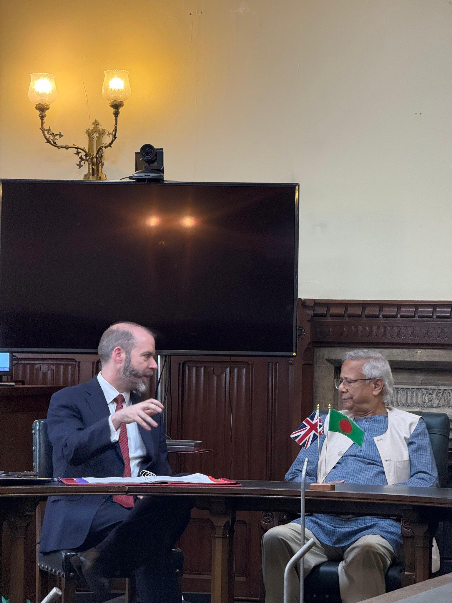 British PM declines to meet Bangladesh's Yunus: Reports