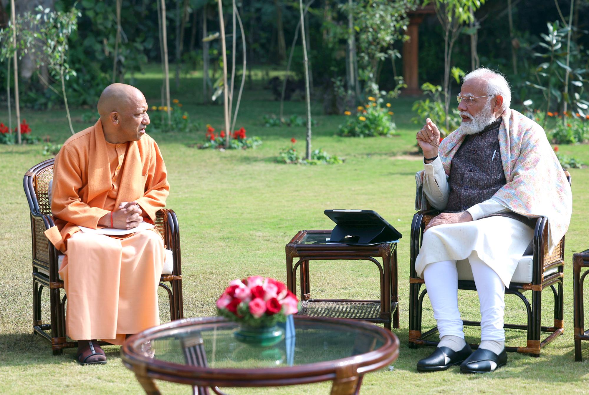 CM Yogi meets PM Modi, receives guidance on UP’s development