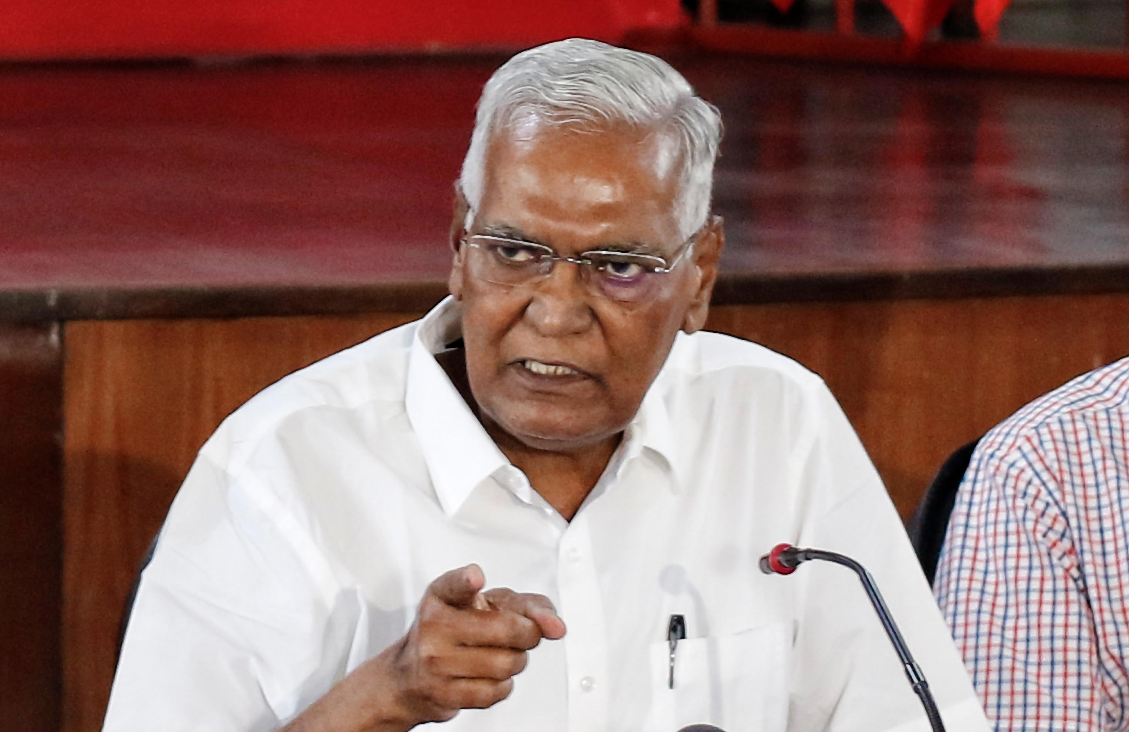 'Beware of urban Naxals': BJP blasts CPI's D Raja over call for talks with Maoists