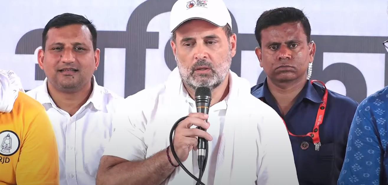 Rahul Gandhi targets ECI, says masses demanding check on ‘vote theft’