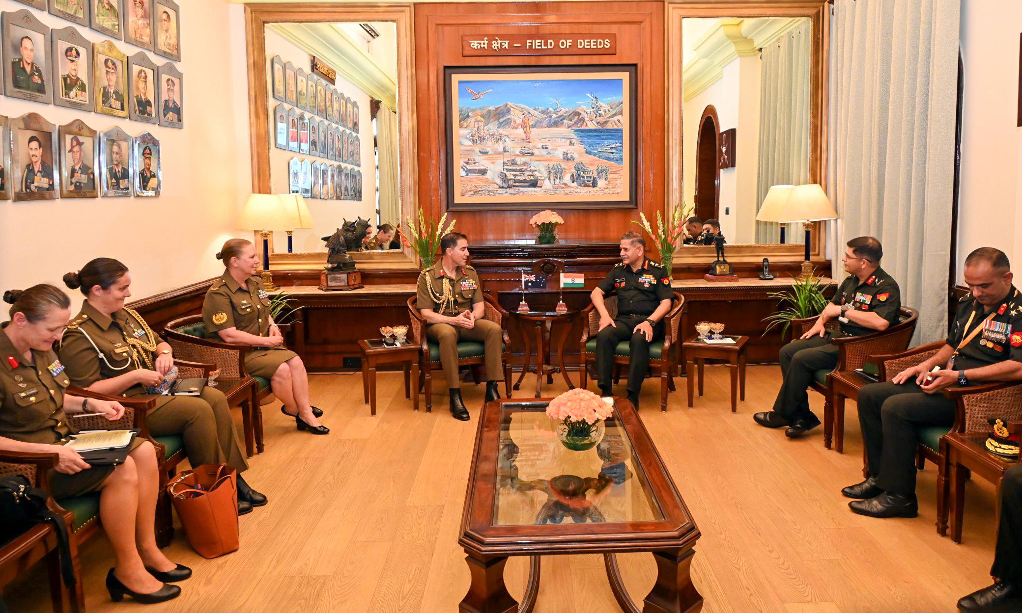 General Upendra Dwivedi briefs Australian Army chief on Operation Sindoor