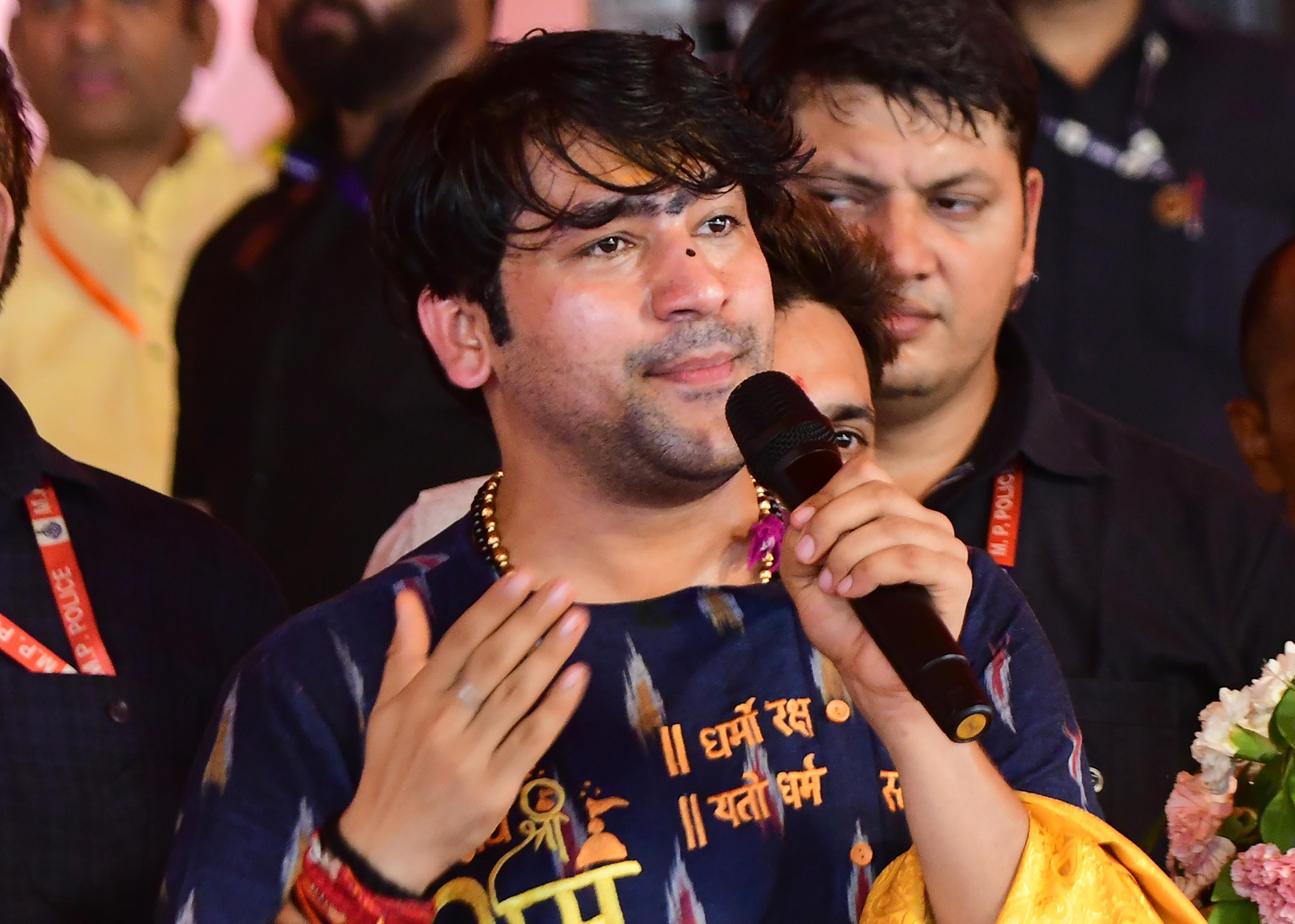 Oppn slams Dhirendra Shastri over 'Bhagwa-e-Hind' remarks; calls him BJP's 'spokesperson'