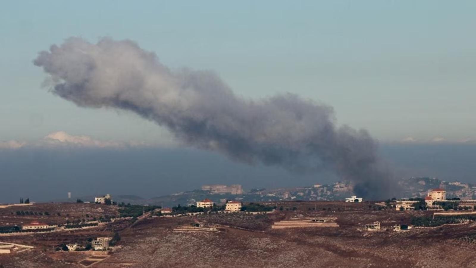 Smoke billows over southern Lebanon