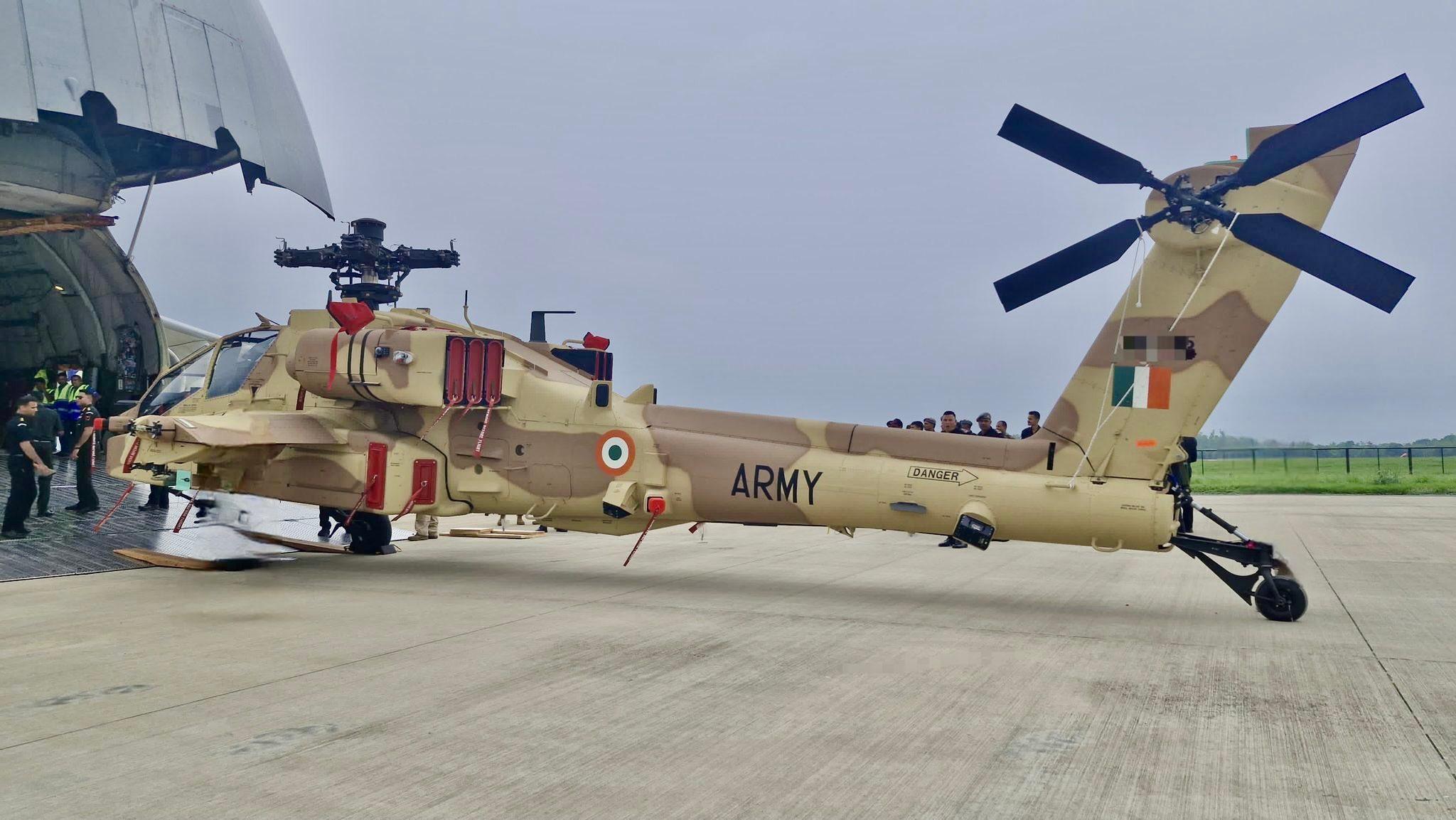 Final trio delivered: Indian Army receives remaining AH-64E Apache attack helicopters