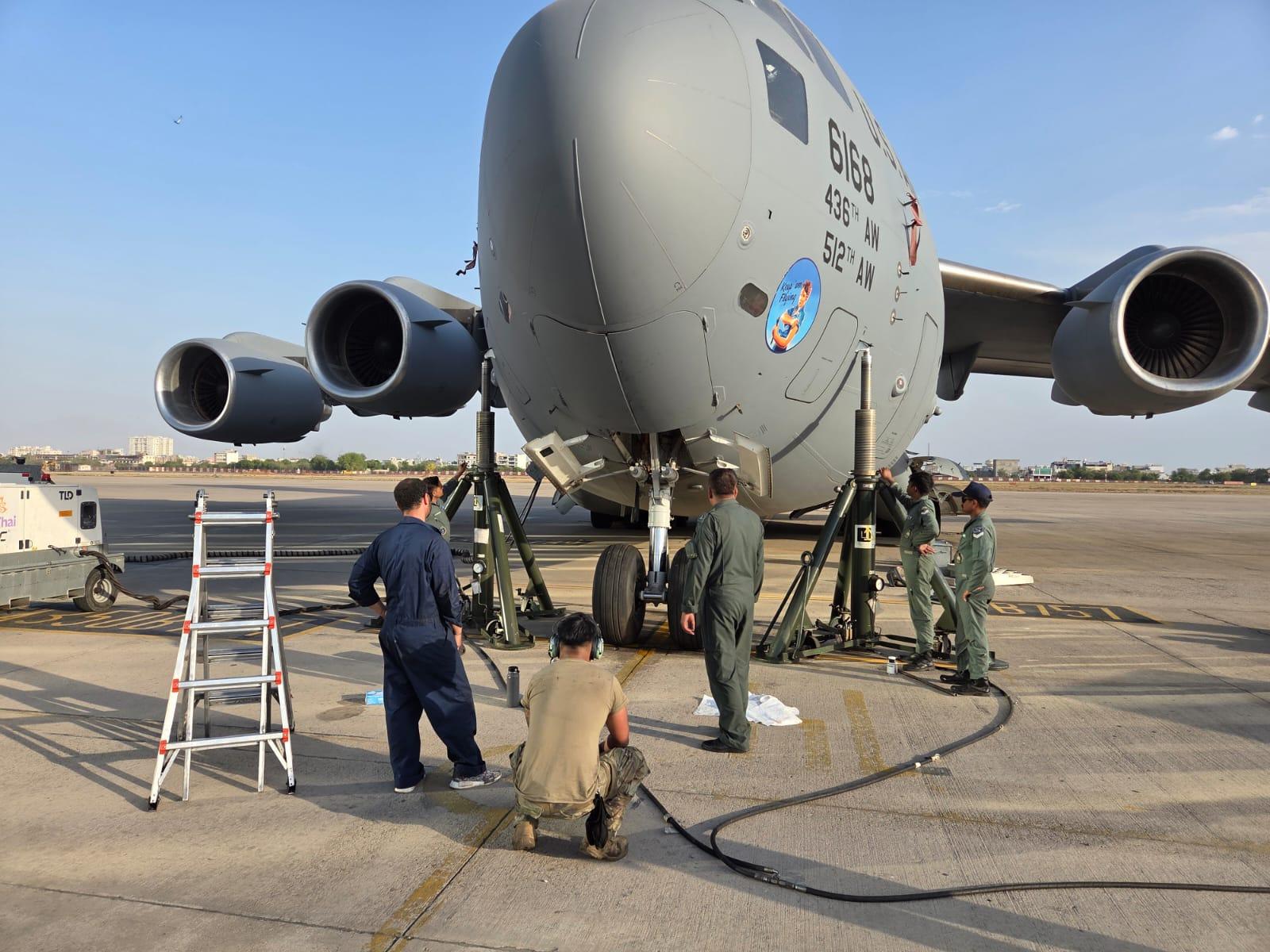 Rajasthan: IAF helps repair C-17 Globemaster stuck in Jaipur