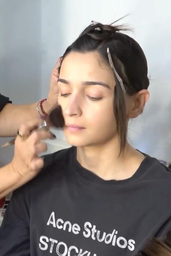 Alia Bhatt captures all the chaos behind achieving her latest high-glam avatar