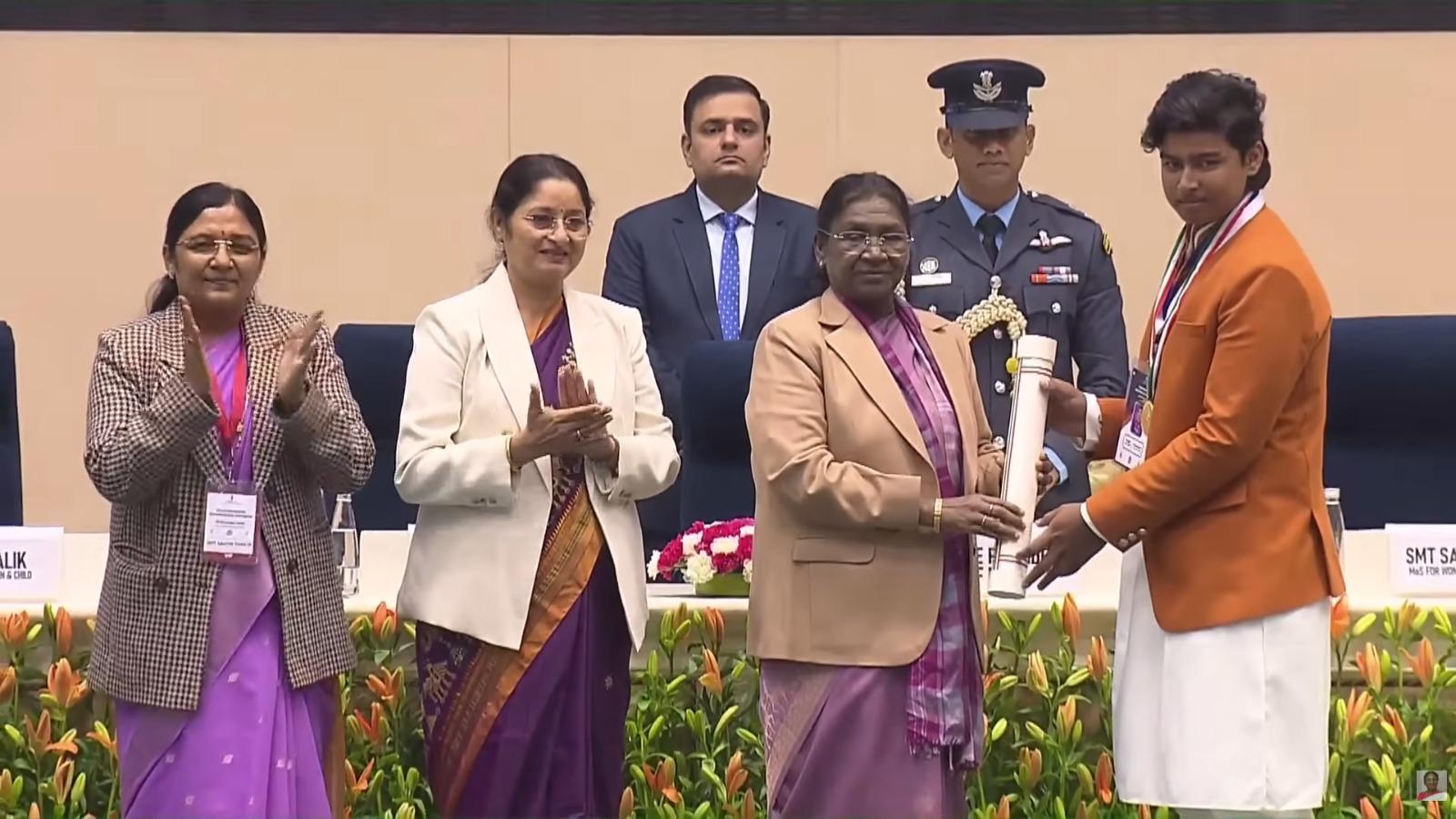 Vaibhav Suryavanshi receives PM Rashtriya Bal Puraskar from President Droupadi Murmu, BCCI congratulates