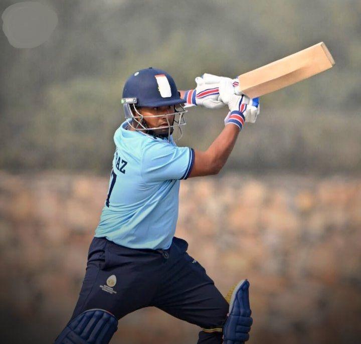 Sarfaraz Khan slams fastest List A half-century by an Indian