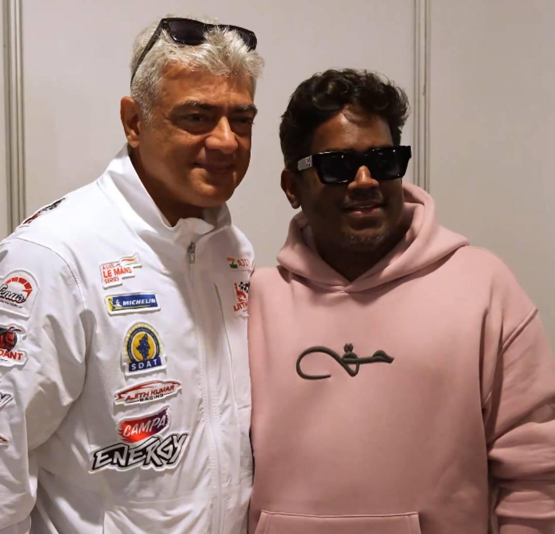 Yuvan Shankar Raja meets Ajith at Dubai Autodrome; fans thrilled!