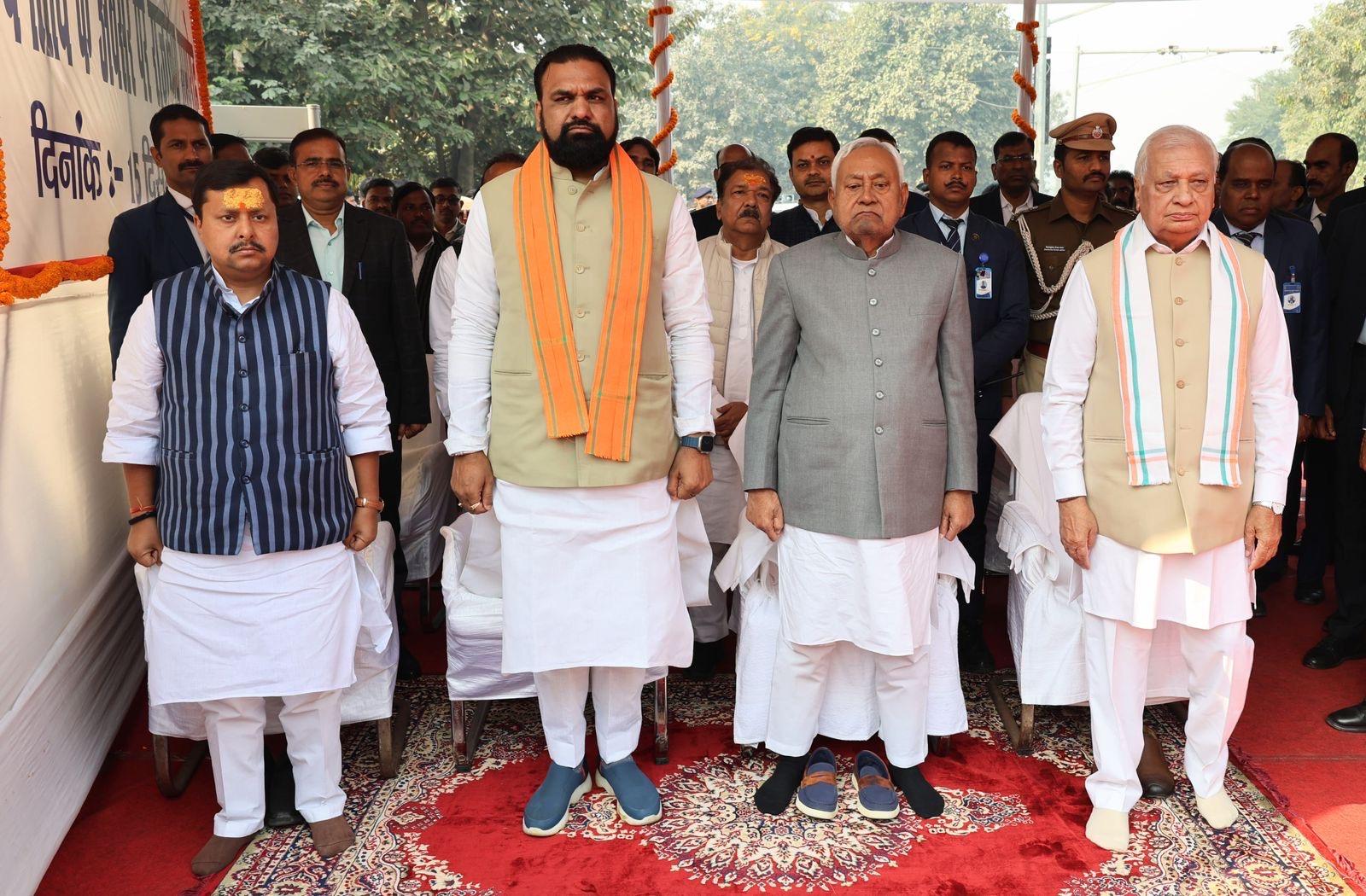 Nitish Kumar congratulates newly appointed BJP Working President Nitin Nabin