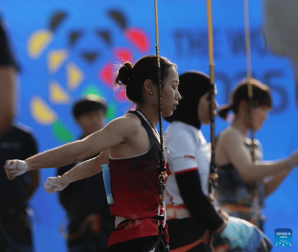 World Games 2025: China, Indonesia split gold medals in debut four-lane speed climbing; Mexico's Corral wins duathlon gold