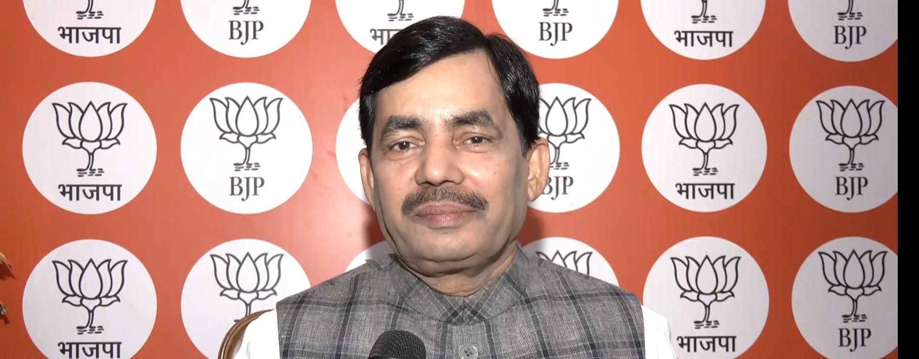 Shahnawaz Hussain accuses Congress of echoing Pakistan’s line
