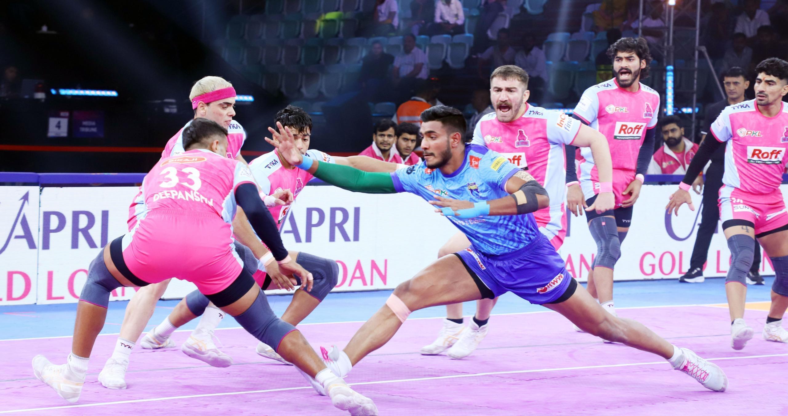 PKL 12: Nitin Kumar's Super 10 helps Jaipur Pink Panthers beat Bengal Warriorz to keep top-8 hopes alive