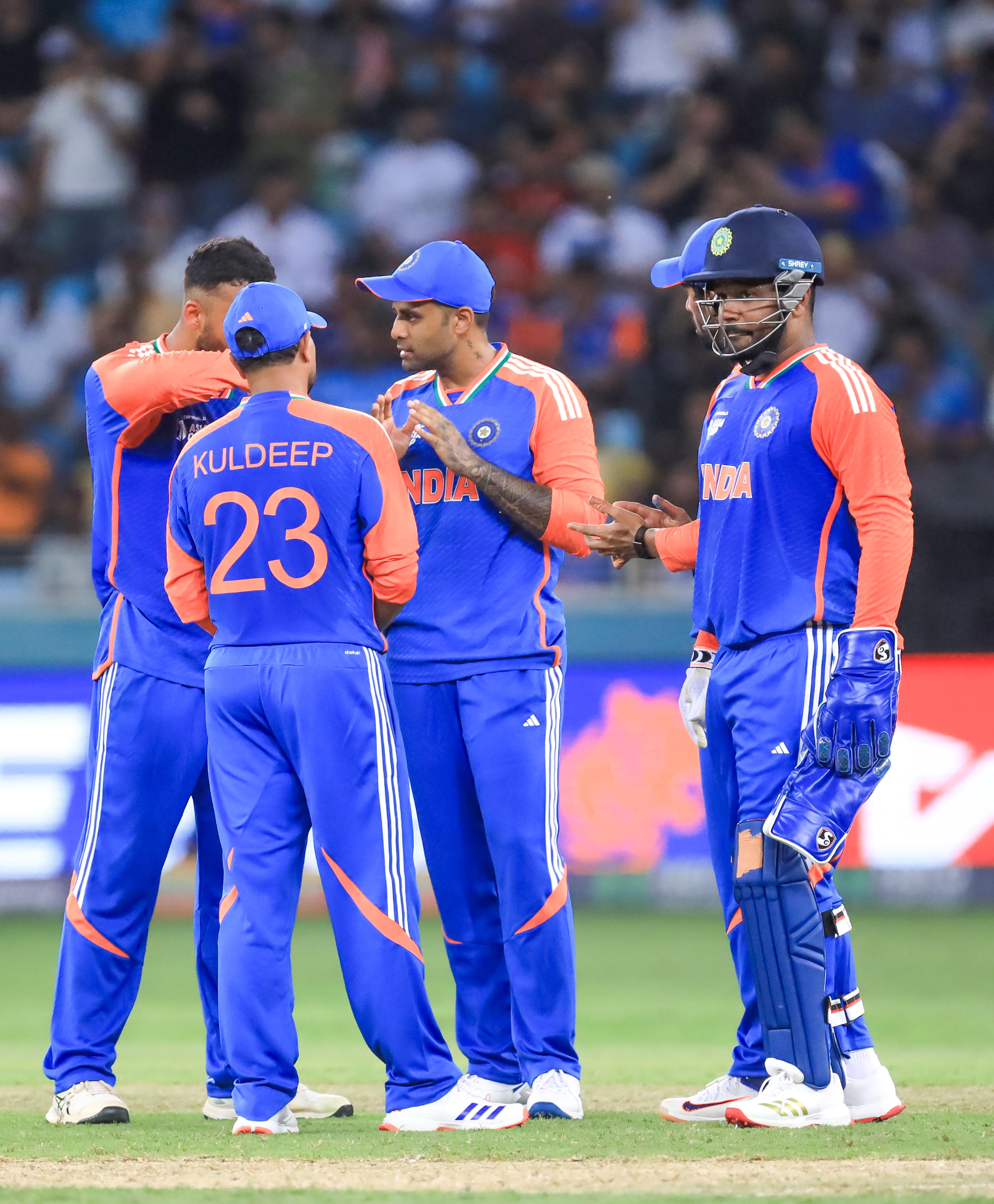 Asia Cup: Kuldeep picks 4-7, Dube takes three-for as India bowl out UAE for 57