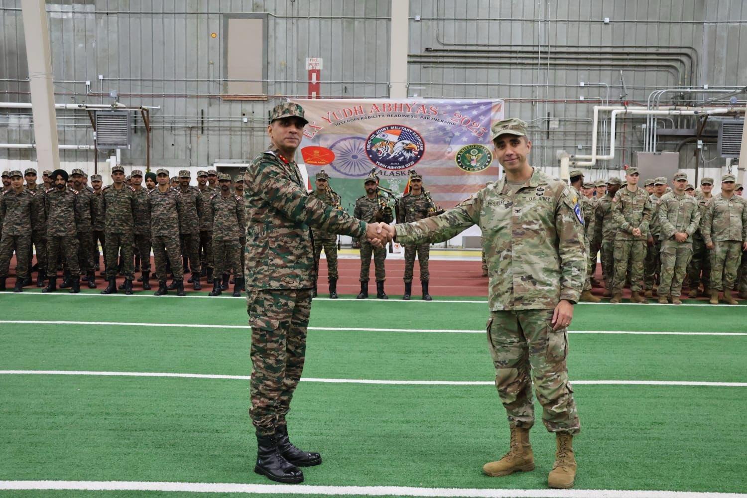 Yudh Abhyas 2025: Indian contingent kick starts training with US forces in Alaska