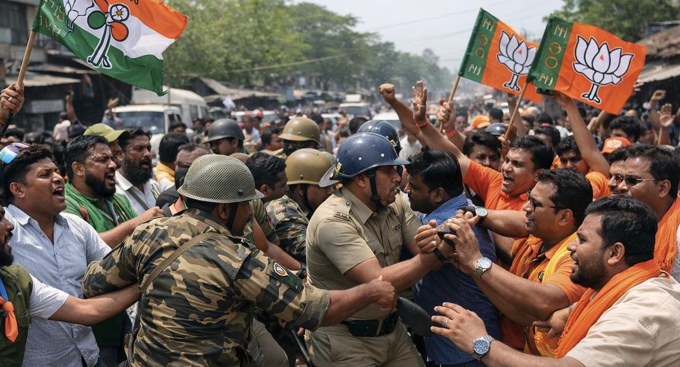Bengal: 8 arrested as clash erupts between Trinamool and BJP workers in Basanti