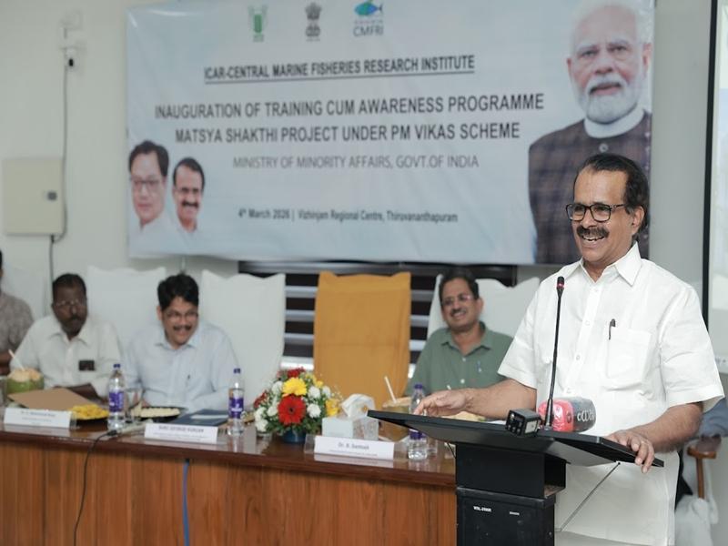 MoS George Kurian launches Matsya Shakti training programme for coastal minority fishers in Kerala