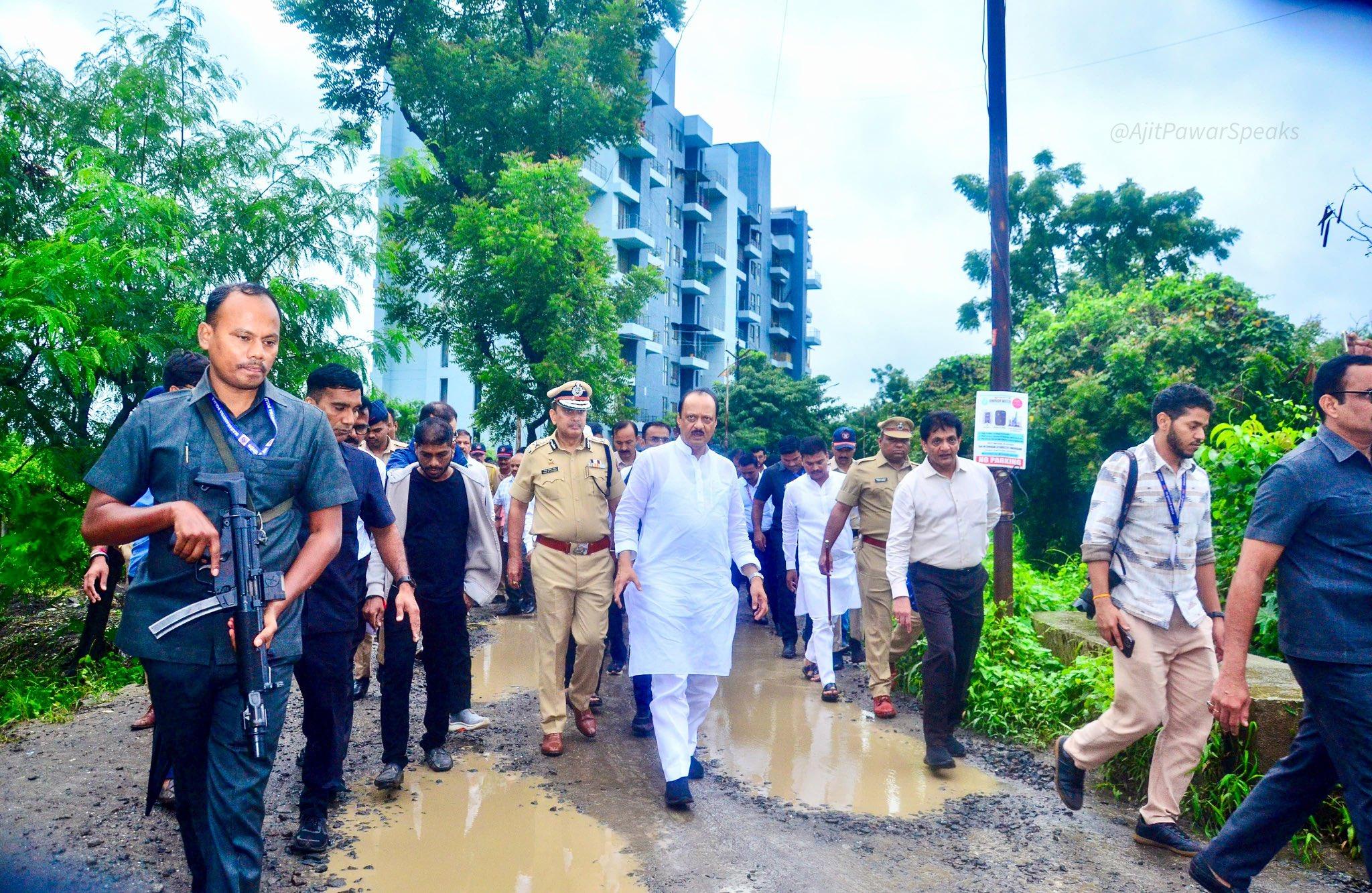 Maha Dy CM visits Hinjewadi IT Park, directs administration to address issues on priority basis