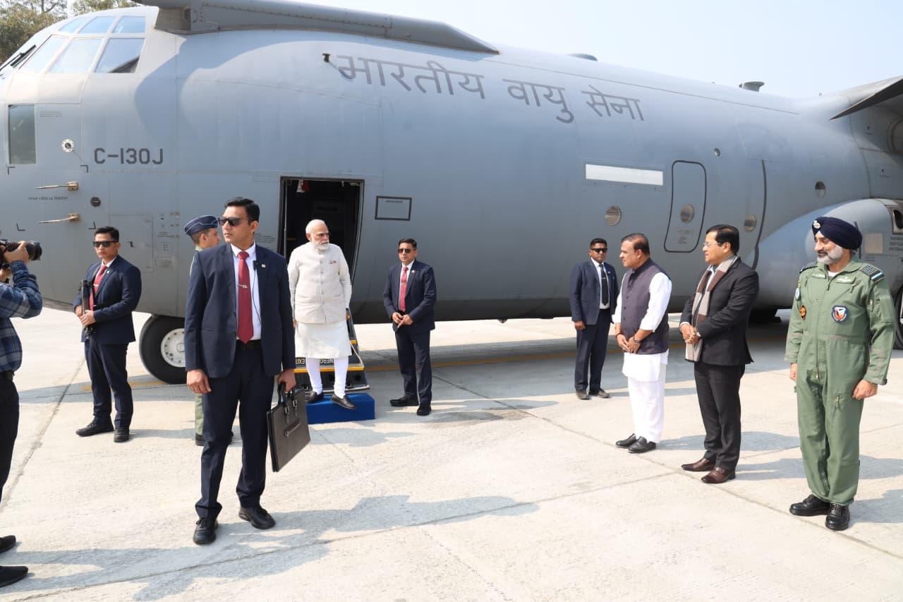PM Modi inaugurates emergency landing facility on Assam highway