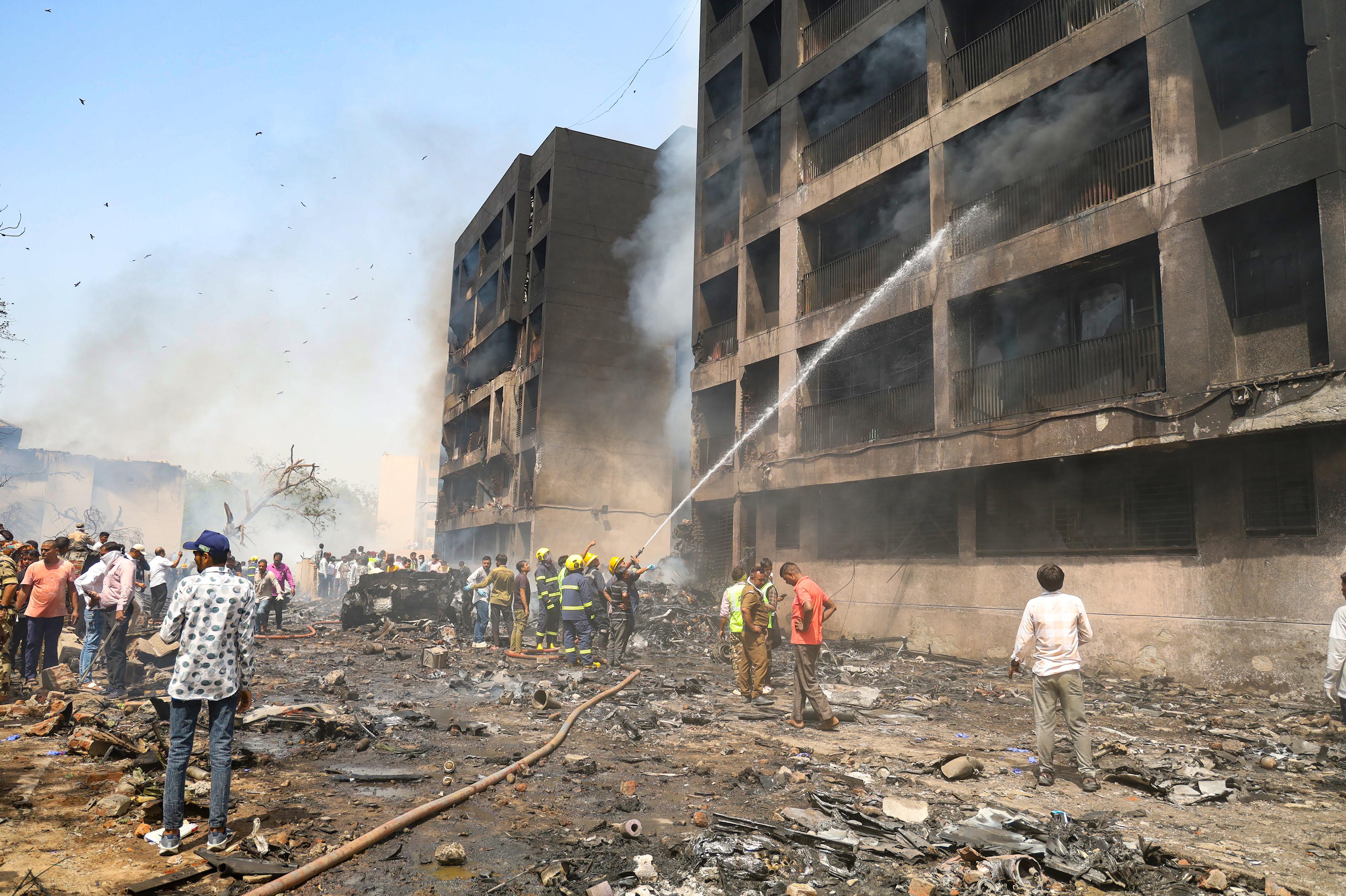 Ahmedabad: Residents jumped off building as plane crash impact leads to massive fire