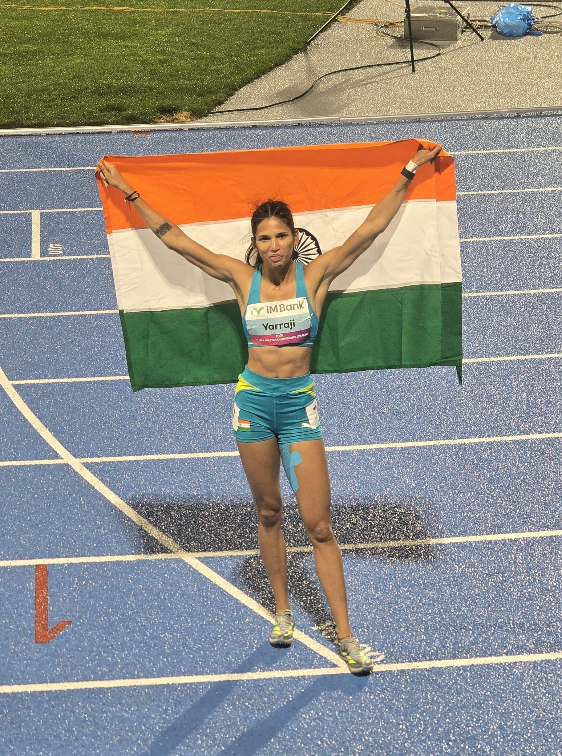 Asian Athletics: Visualisation of race during downpour keeps Jyothi on track to gold