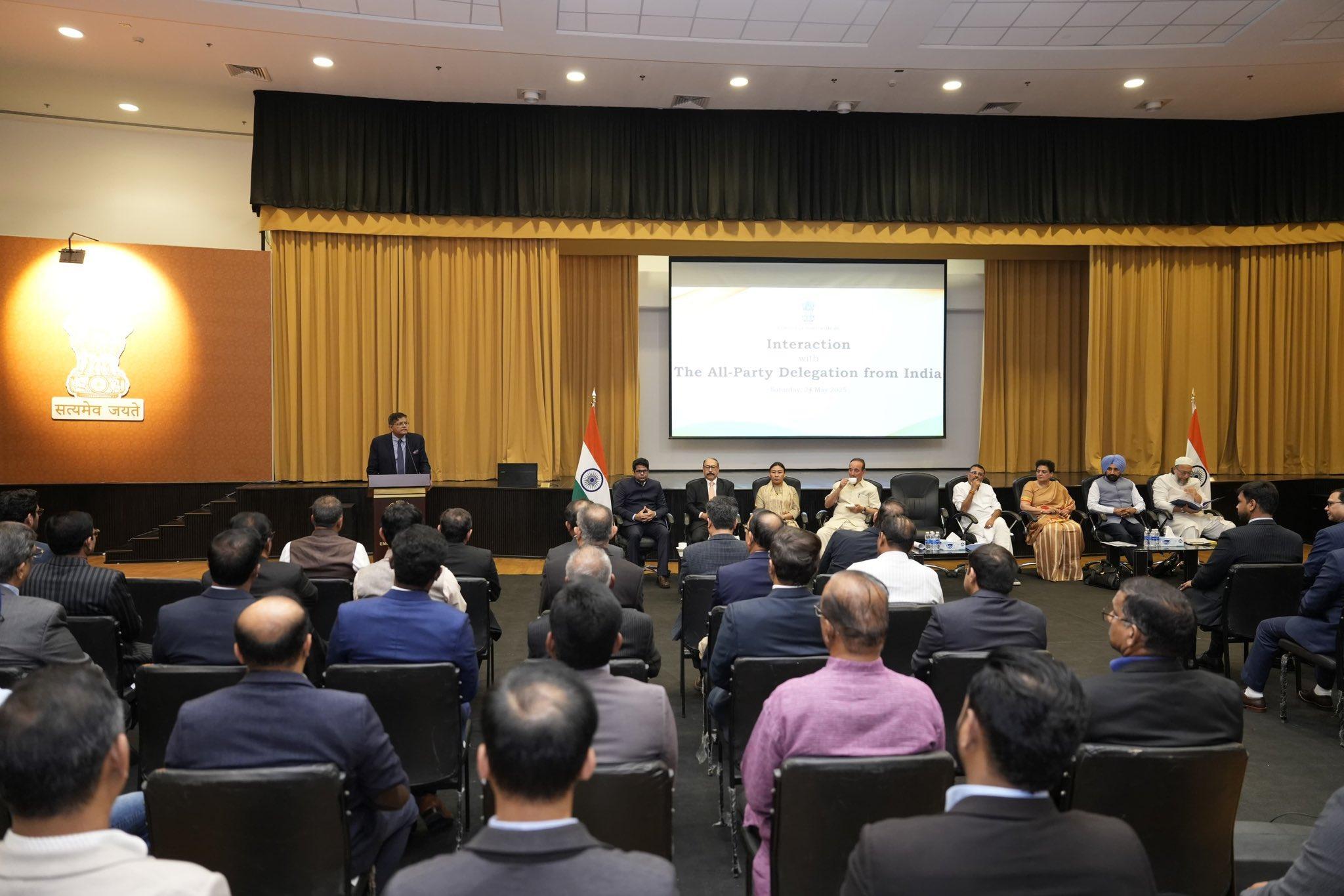 Baijayant Panda-led delegation interacts with diaspora in Bahrain, highlights India's 'unified and unwavering' stand against terrorism