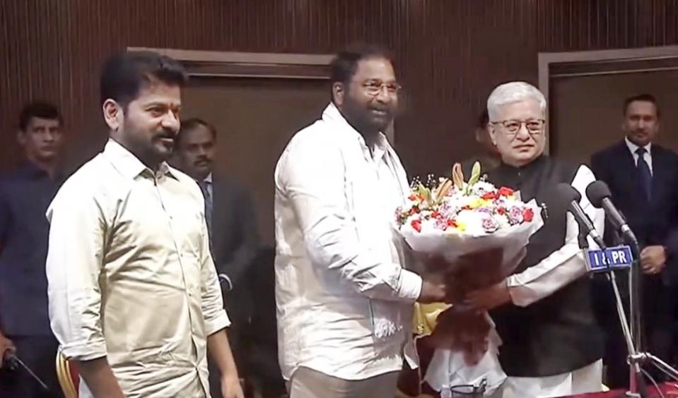 Telangana CM expands cabinet, three ministers sworn-in