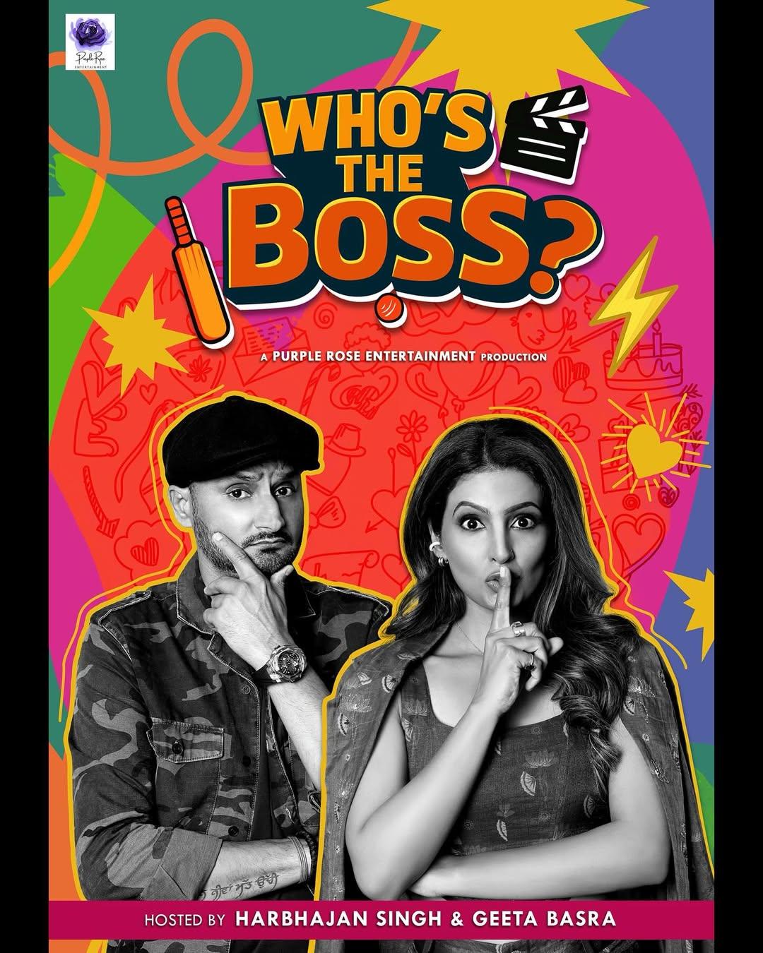 Harbhajan Singh and Geeta Basra reveal 'Who's The Boss' at home