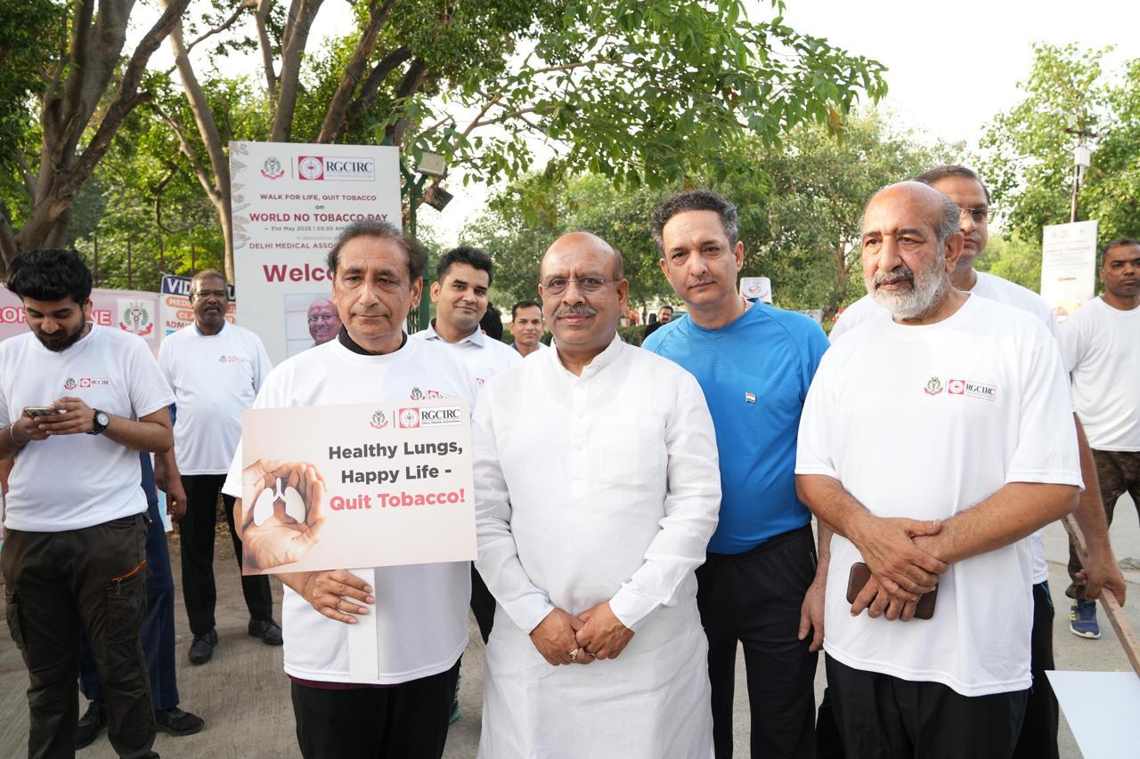 Assembly Speaker Vijender Gupta calls for tobacco-free Delhi