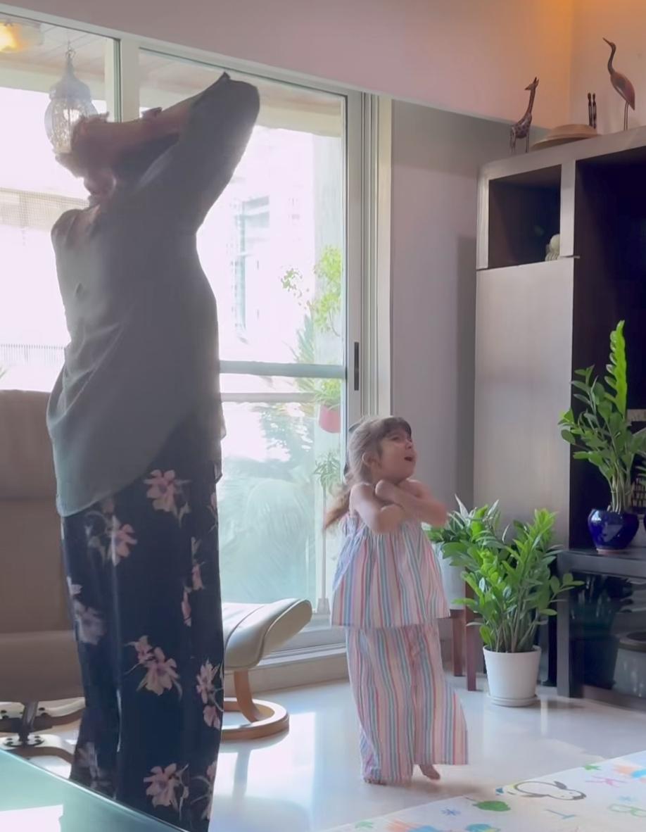 Bipasha Basu gives a cute glimpse of baby girl Devi dancing her heart out with Nani ‘Mumu Ma’