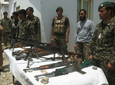 Illegal arms, munitions seized, smuggler detained in Afghanistan's Panjshir