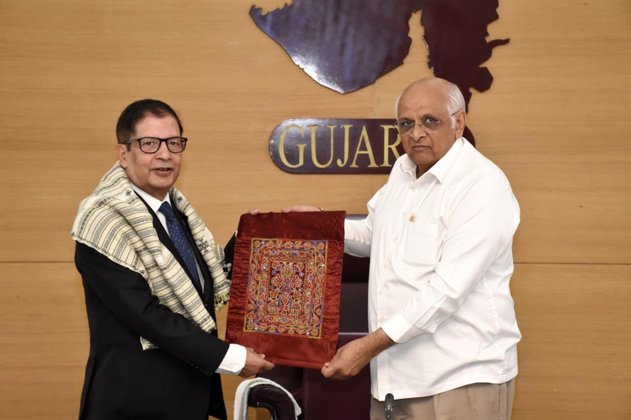 Nepal Ambassador calls on Gujarat CM; explores ties in tourism, IT, and energy