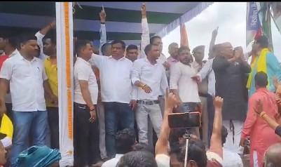 Bihar: Chaos at NDA meet in Jamui, MoS Ramnath Thakur leaves venue without addressing workers