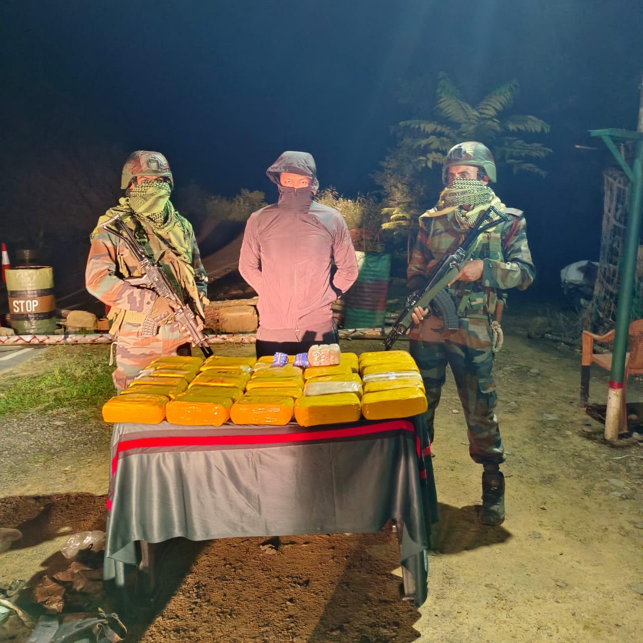 Drugs valued at over Rs 143 crore seized in Mizoram & Manipur; 3 held