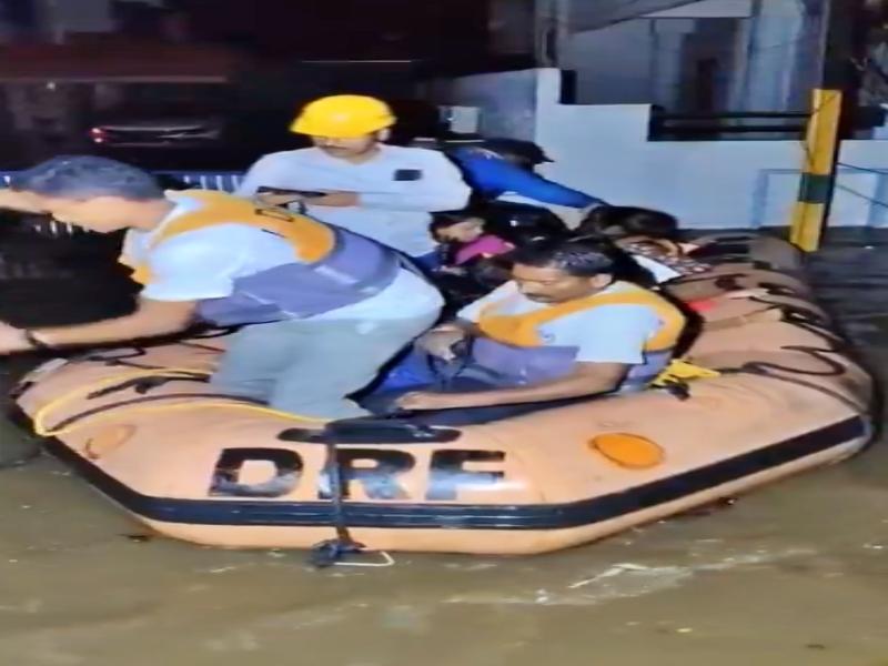 Boats deployed to rescue people from flooded areas in Hyderabad