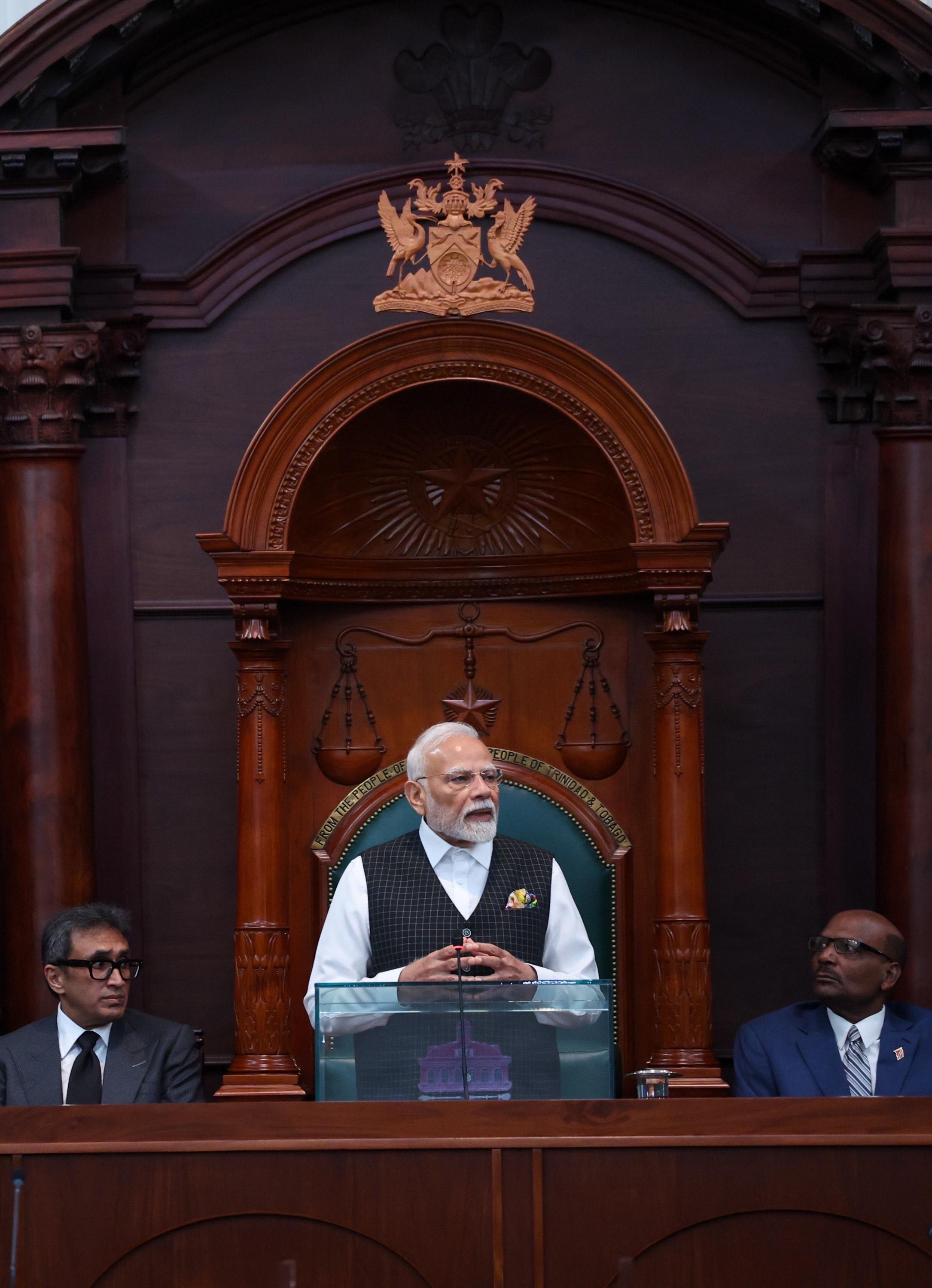 Parliamentarians in Trinidad & Tobago hail PM Modi's historic speech