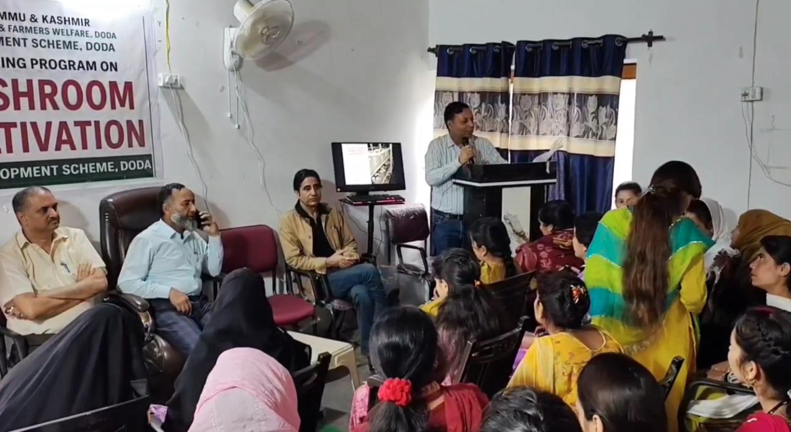 J&K: Over 50 women imparted training in mushroom production under HADP scheme